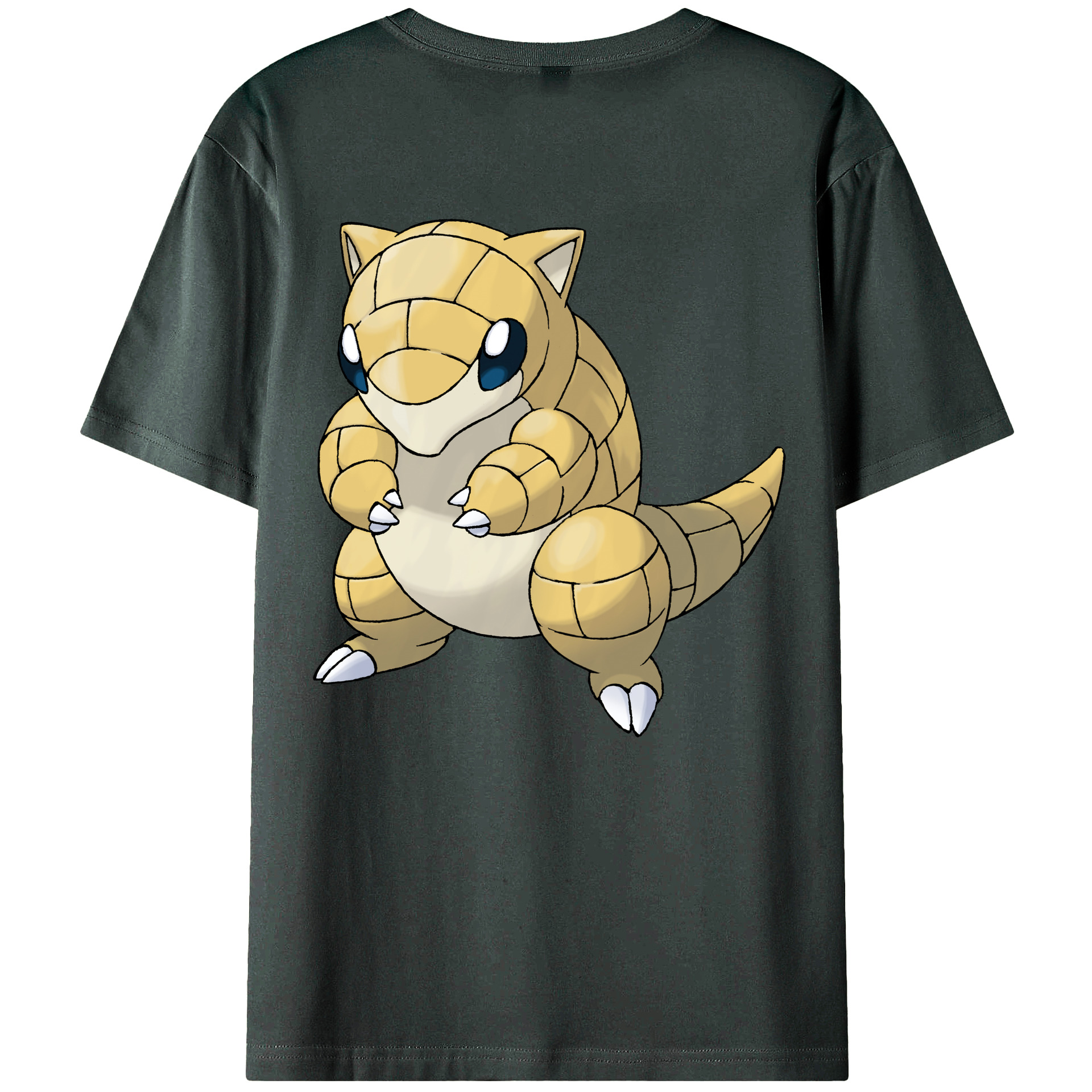 （画像用） ポケットモンスター Pokémon 綿100％ メンズ半袖Tシャツ（バックプリント） 通気性
